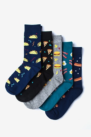 _Fast Food Multicolor Sock Pack_