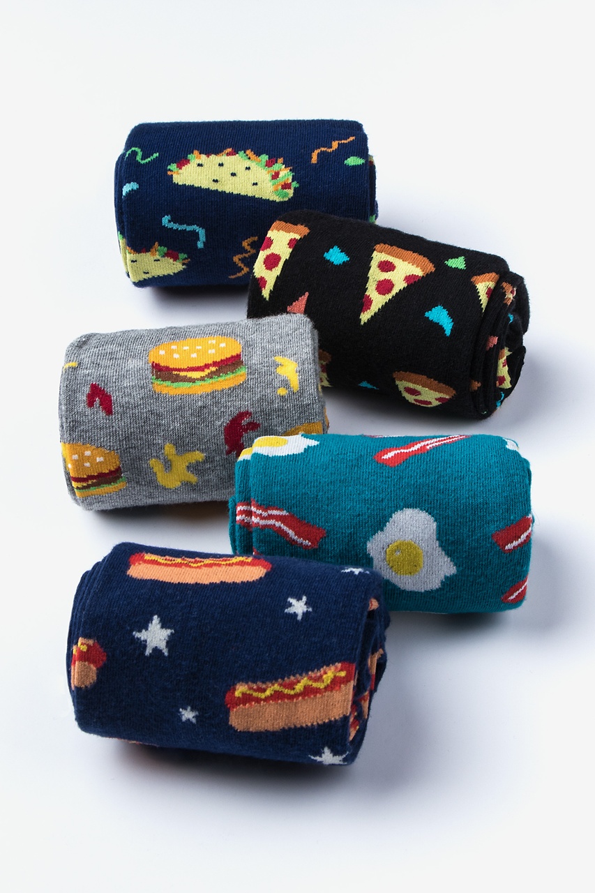 Fast Food Multicolor Sock Pack Photo (3)