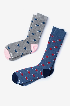 _Head Over Heels Multicolor His & Hers Socks_