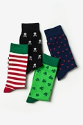 Holiday Time 4 Multicolor Sock Pack Photo (1)
