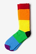 Rainbow Stripe Multicolor Sock Photo (0)