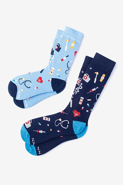Multicolor Carded Cotton What's up Doc? His & Hers Socks His & Hers Socks