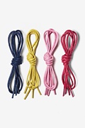 Nautical 4 Pack Waxed Multicolor Shoelaces Photo (0)