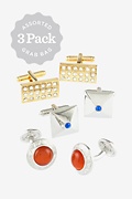 Assorted 3 Pack Multicolor Cufflink Grab Bag Photo (0)