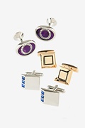 Assorted 3 Pack Multicolor Cufflink Grab Bag Photo (1)