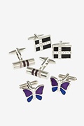Assorted 3 Pack Multicolor Cufflink Grab Bag Photo (2)