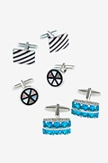 Assorted 3 Pack Multicolor Cufflink Grab Bag Photo (3)