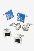 Assorted 3 Pack Multicolor Cufflink Grab Bag Photo (4)