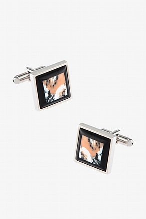 _NATURAL STONE Multicolor Cufflinks_