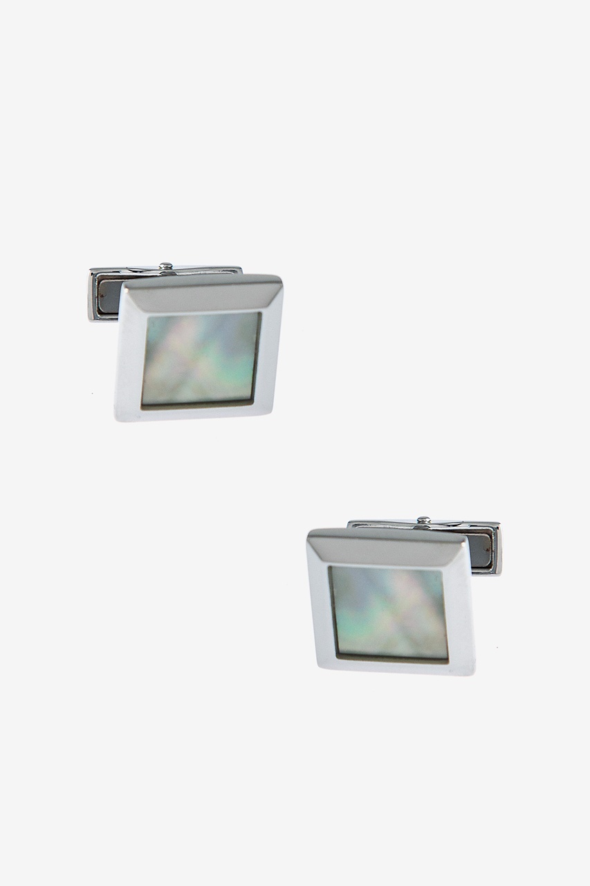 Solid Square Frame Multicolor Cufflinks Photo (0)