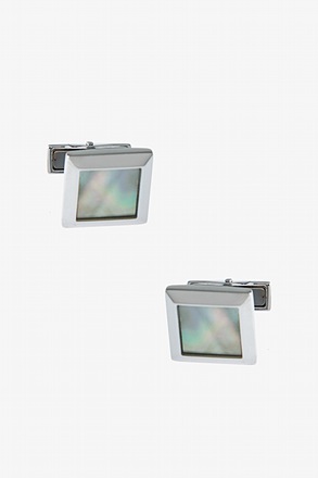 _Solid Square Frame Multicolor Cufflinks_