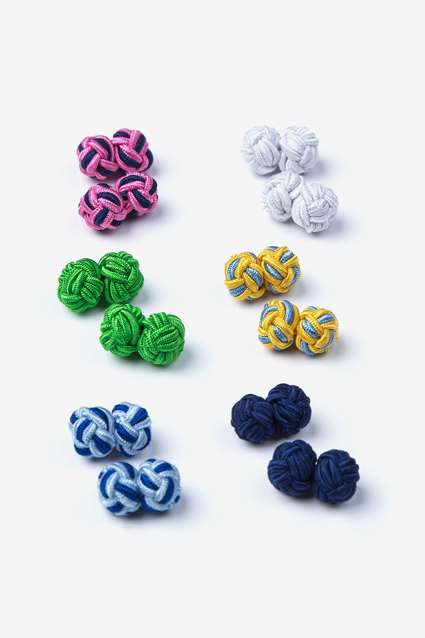 Knot Multicolor Cufflink Set Photo (0)