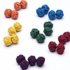 Multicolor Polyester Knot Cufflink Set