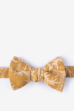 Ace Mustard Self-Tie Bow Tie