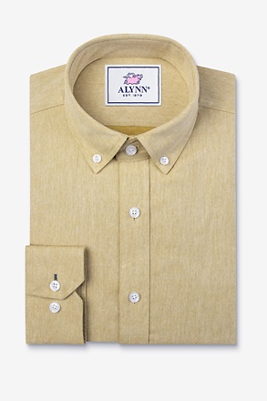 Caden Mustard Business Casual Shirt