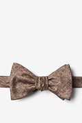 Yuma Mustard Self-Tie Bow Tie Photo (0)