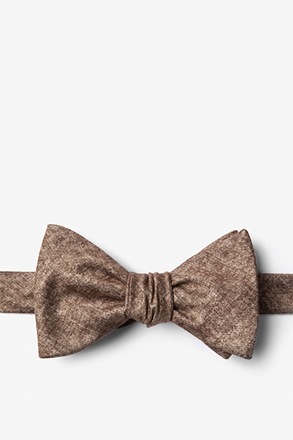 _Yuma Mustard Self-Tie Bow Tie_