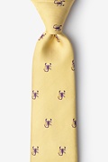 Scorpions Mustard Extra Long Tie Photo (0)