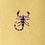 Mustard Microfiber Scorpions Skinny Tie