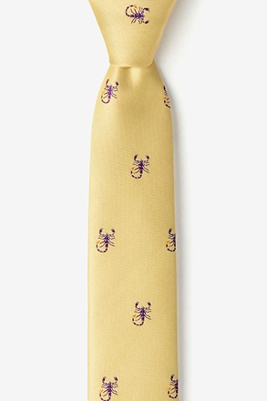 _Scorpions Mustard Skinny Tie_