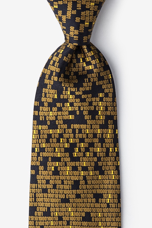 BLACK Herringbone N700 NECKTIE Pretied