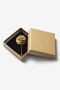 Mustard Piped Flower Lapel Pin Photo (2)