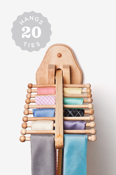 Wall Mounted Flip Down Tie Rack | Ties.com