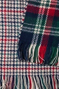 Edinburgh Tartan Navy Blue Scarf Photo (1)