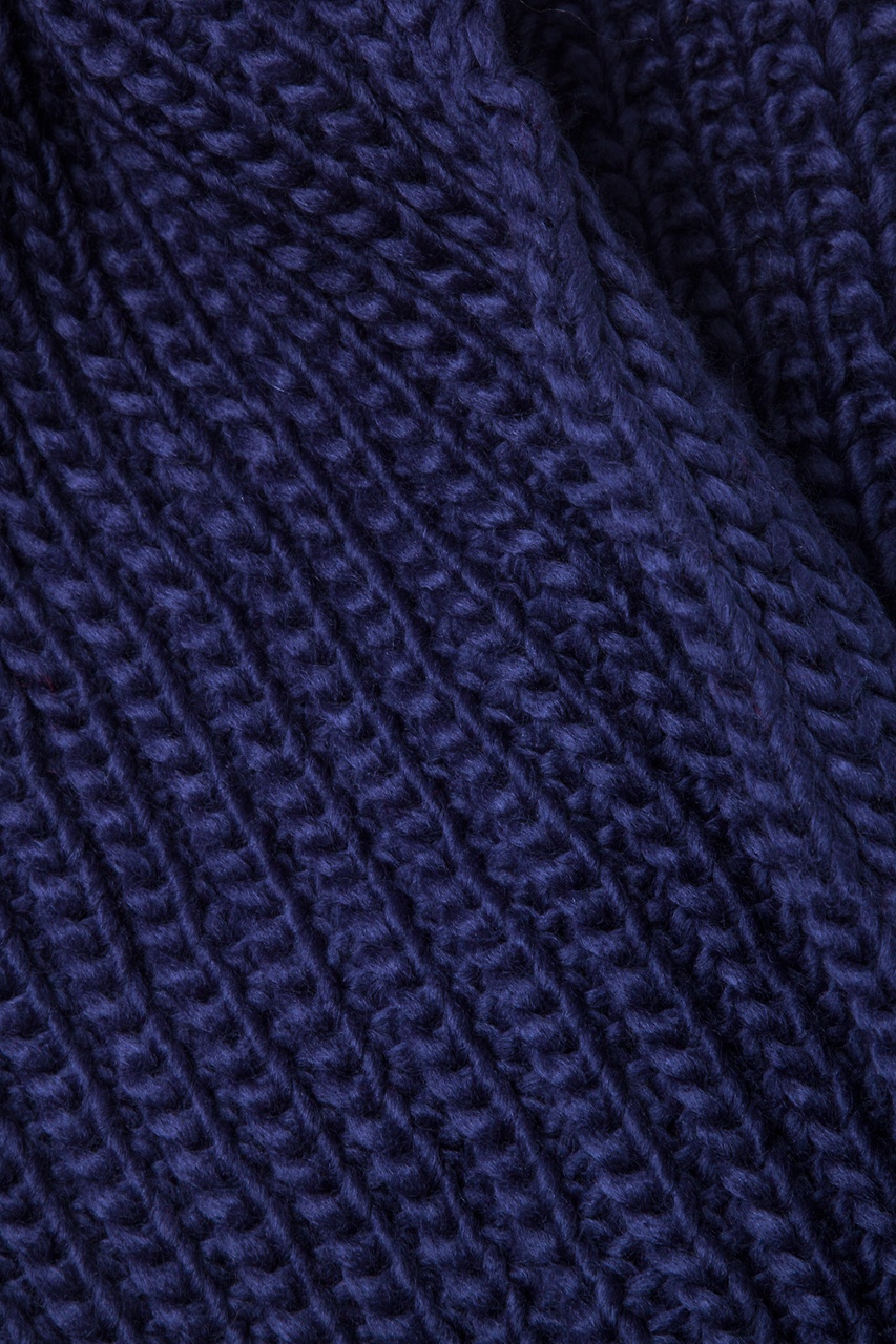 Navy Blue Acrylic Concord Knit Infinity Scarf