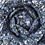 Navy Blue Boucle Tweed Boucle Tweed Flower Lapel Pin