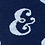 Navy Blue Carded Cotton Ampersand Addict Sock