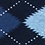 Navy Blue Carded Cotton Argyle Assassin Medium-Large Sock