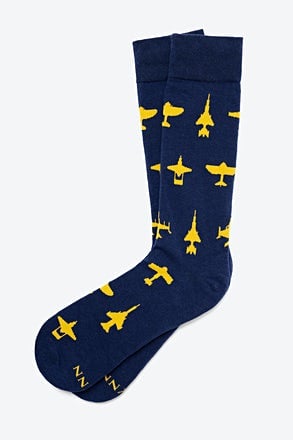Aviation Navy Blue Sock