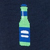 Beer Bottle Navy Blue Sock