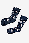 Catstronauts Navy Blue His & Hers Socks Photo (0)