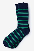 Culver Stripe Navy Blue Sock Photo (0)