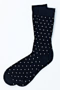 Dapper Dots Navy Blue Medium-Large Sock Photo (0)