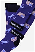 Democratic Donkey Navy Blue Medium-Large Sock Photo (1)