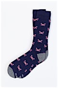 Don't Be Shellfish | Crab Navy Blue Medium-Large Sock Photo (1)