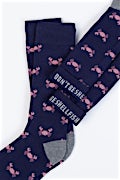 Don't Be Shellfish | Crab Navy Blue Medium-Large Sock Photo (2)