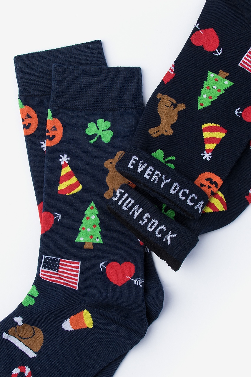 Every Occasion Sock Navy Blue Women's Sock Photo (1)