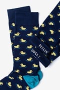 Rubber Duck Navy Blue Sock Photo (2)