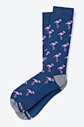 Flocking Fabulous Navy Blue Sock Photo (1)