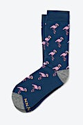 Flocking Fabulous Navy Blue Sock Photo (2)