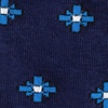 Navy Blue Carded Cotton Gardena Sock