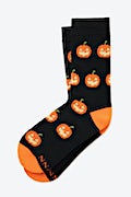 Happy Halloween Navy Blue His & Hers Socks Photo (2)