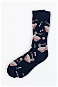 Hopeless Ramen-Tic | Ramen Navy Blue Medium-Large Sock Photo (0)