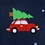 Christmas Vacation Navy Blue Sock