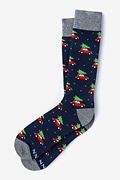 Christmas Vacation Navy Blue Sock Photo (0)