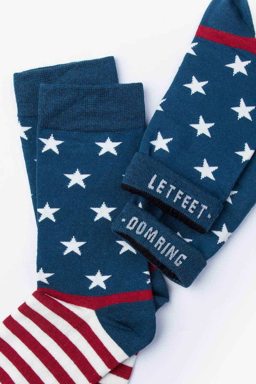 AllAmerican Navy Blue Sock American Flag Sock